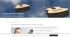Desktop Screenshot of gitarrenunterricht-frankfurt.de